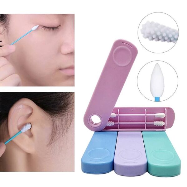REUSABLE COTTON SWABS EAR CLEANING