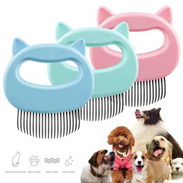 PET HAIR REMOVAL MASSAGING SHELL COMB