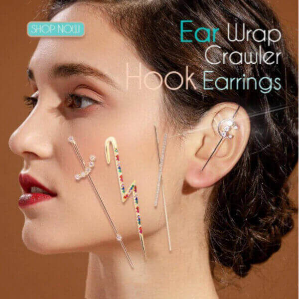EAR WRAP CRAWLER HOOK EARRINGS