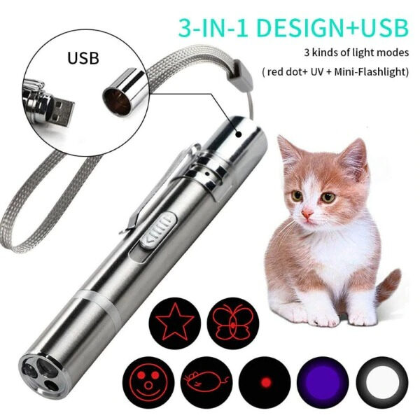 USB RECHARGEABLE CAT CHASER FLASHLIGHT
