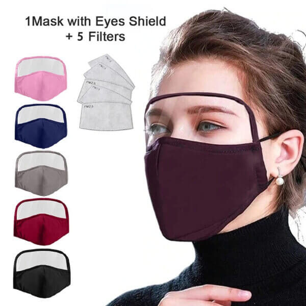 2020 NEW COTTON MASK WITH EYES SHIELD