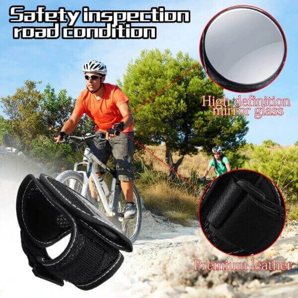 BICYCLE WRIST SAFETY REARVIEW MIRROR
