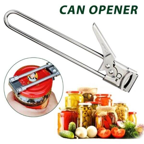 ADJUSTABLE STAINLESS STEEL CAN OPENER