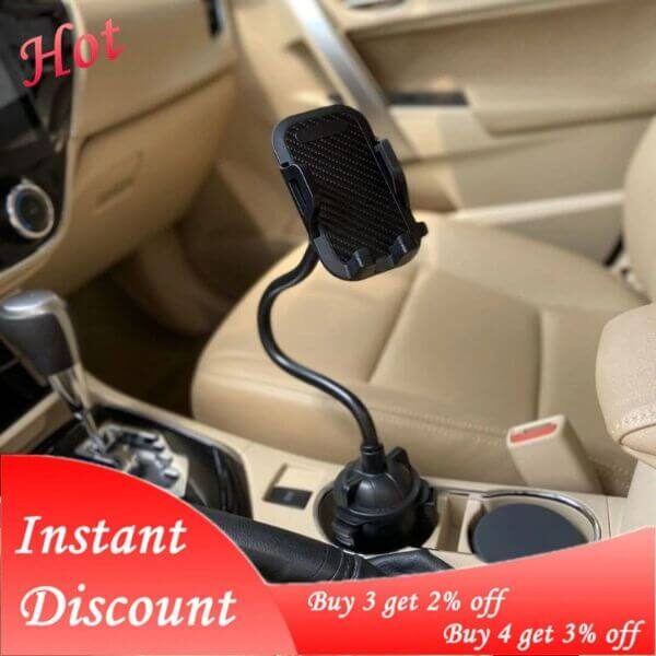 UNIVERSAL CAR CUP MOUNT PHONE HOLDER