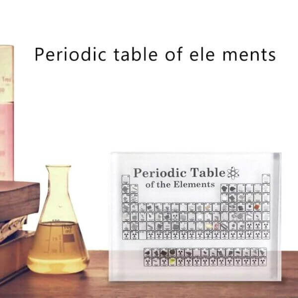 COLLECTABLE PERIODIC TABLE WITH REAL ELEMENTS