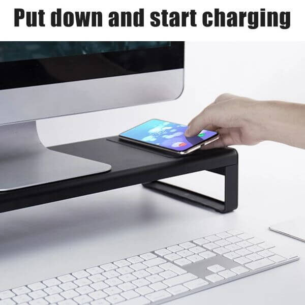 SMART ALUMINUM WIRELESS CHARGING BASE STAND WITH USB 3.0 PORTS