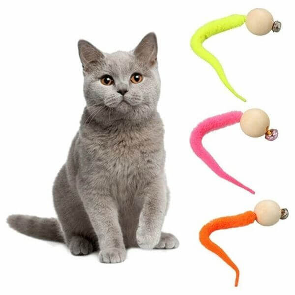 WIGGLY BALLS CAT BELL TOYS