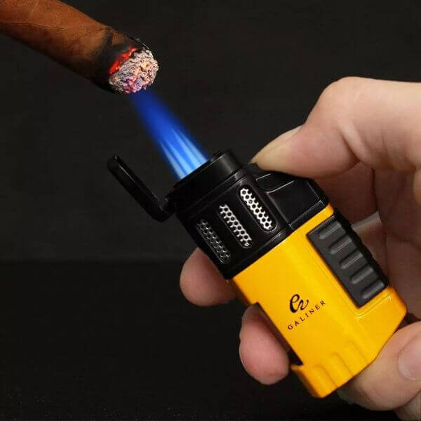 PORTABLE 4 TORCH JET FLAME GAS LIGHTER
