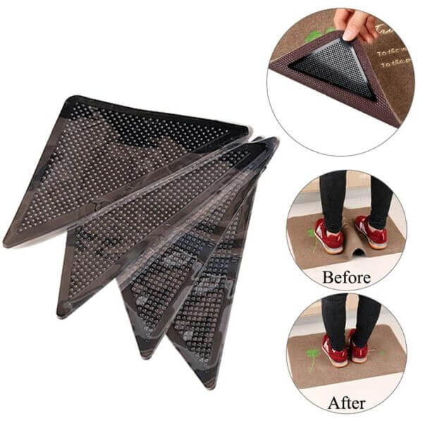 NON-SLIP RUG GRIPPERS (SET OF 4)