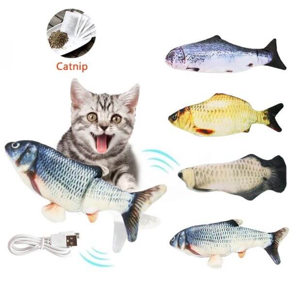NAUGHTY FISH INTERACTIVE CAT TOY