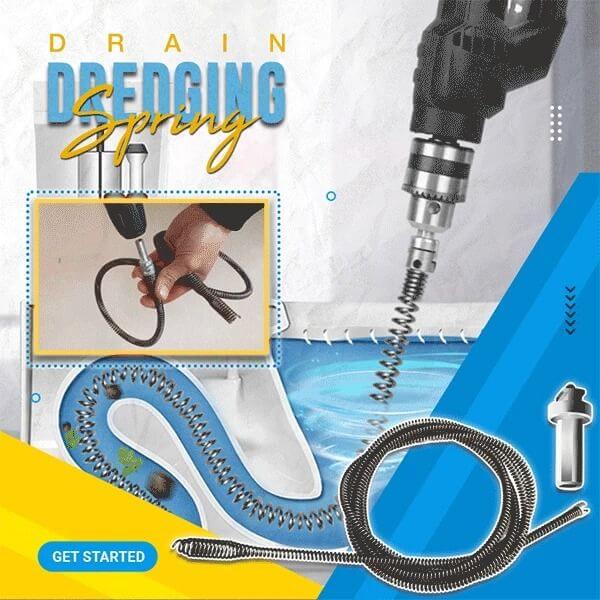 SPRING PIPE DREDGING TOOLS DRAIN CLEANER