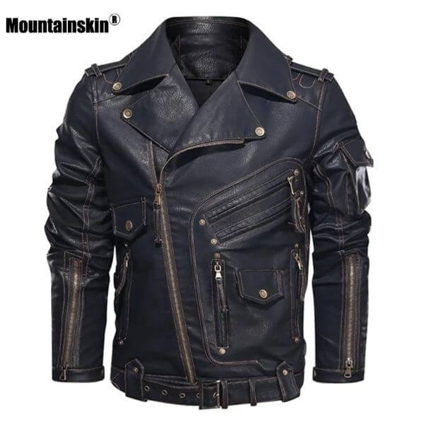 MENS COOL PU LEATHER JACKET