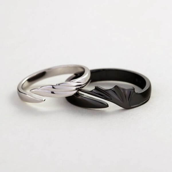 ANGEL AND DEVIL COUPLE RING