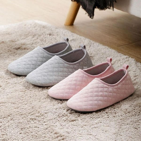 LAZY HOME SLIPPERS WITH REMOVABLE SOLE