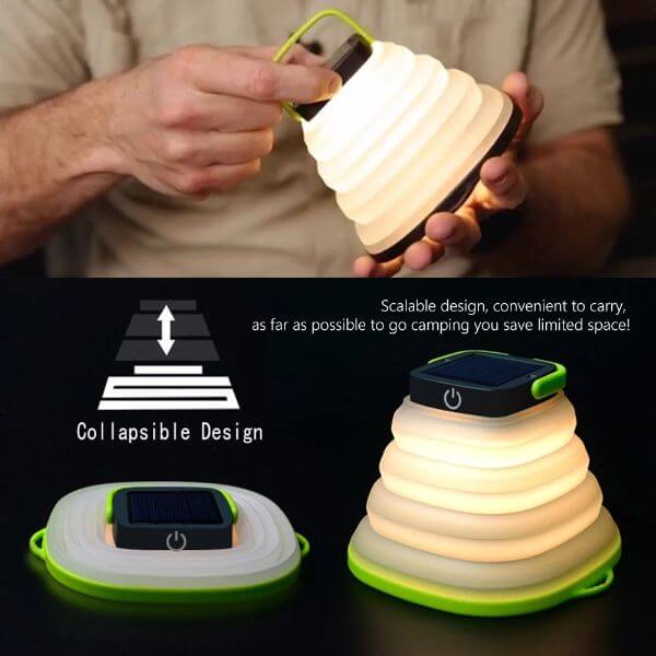 SOLAR-POWERED COLLAPSIBLE TRAVEL LIGHT