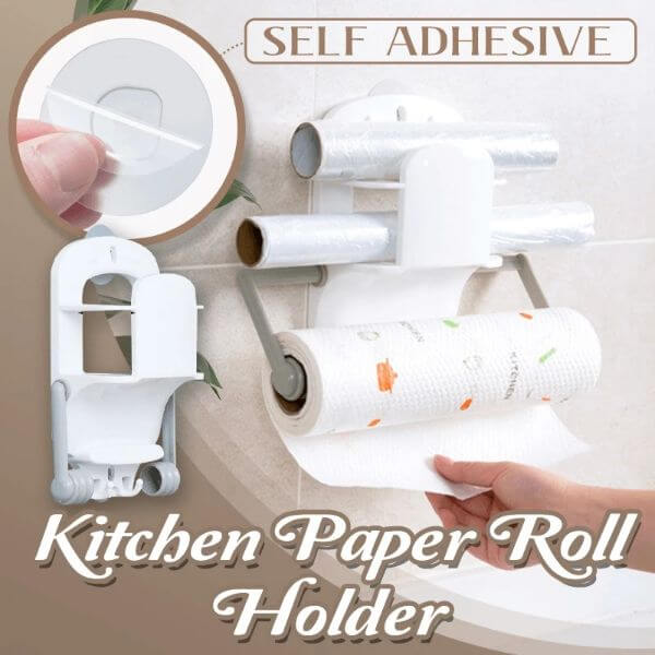 SELF ADHESIVE KITCHEN PAPER ROLL HOLDER