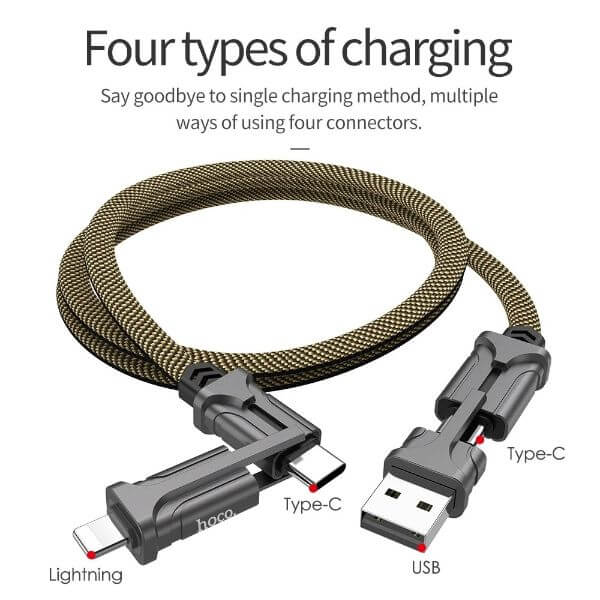 4 IN 1 ULTRA SPEED SWITCHABLE CHARGING CABLE