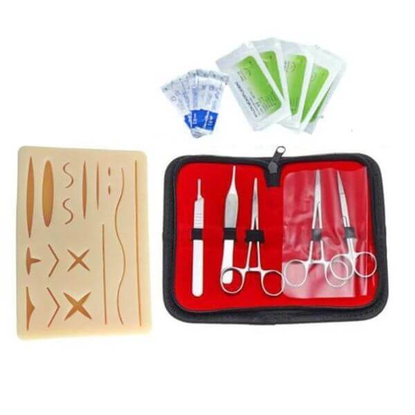 SUTURE PRACTICE KIT WITH TOOLS & STORAGE CASE