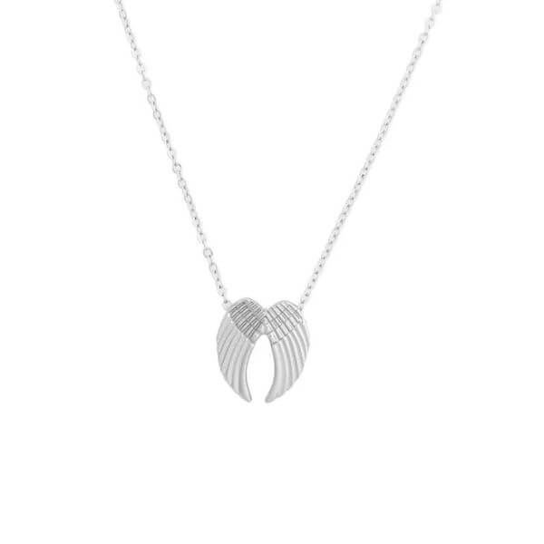 SILVER ANGEL WINGS NECKLACE
