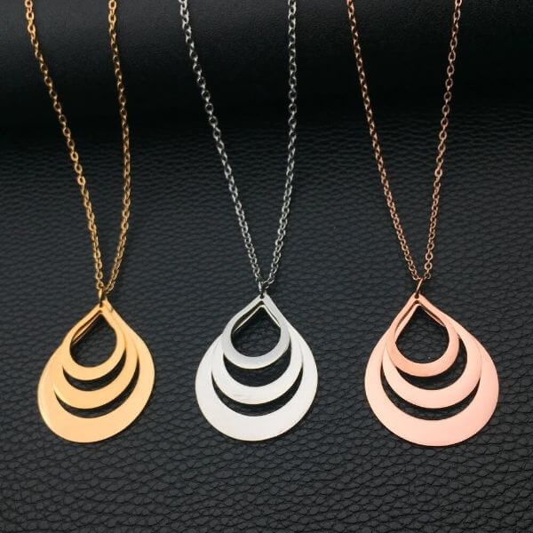 PERSONALIZED WATERDROP NECKLACE