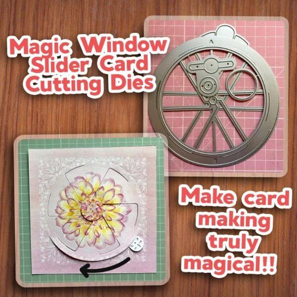 MAGIC WINDOW SLIDER CARD CUTTING DIES