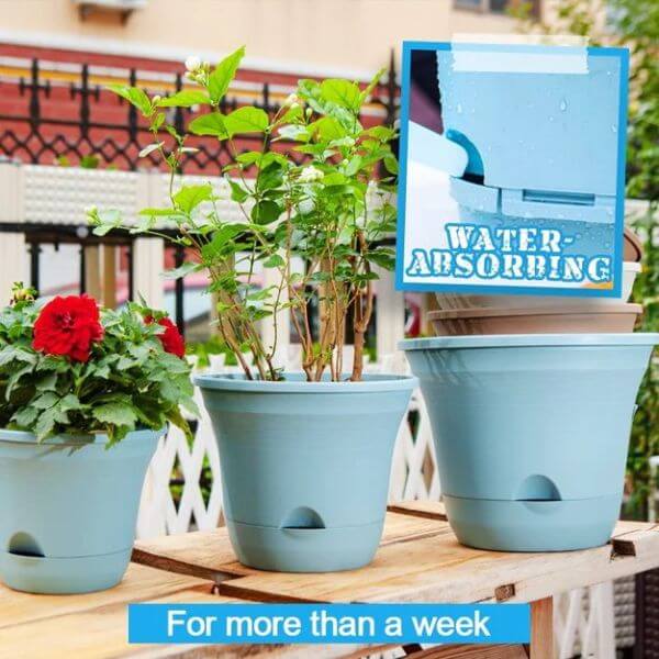 AUTOMATIC WATER ABSORBING FLOWER POT