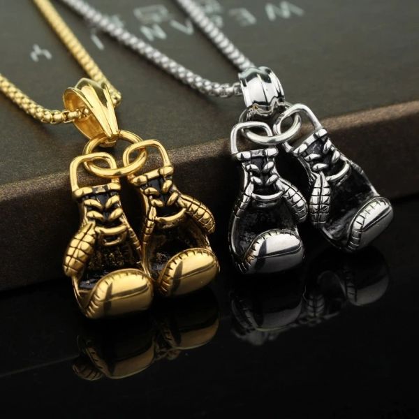 BOXING GLOVES METAL NECKLACE