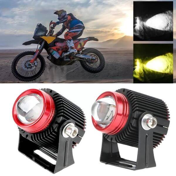 1 PAIR LED CAR-MOTORCYCLE PROJECTOR LENS