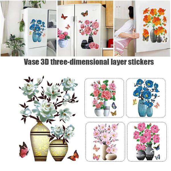 3D STEREO ADHESIVE FLOWERS