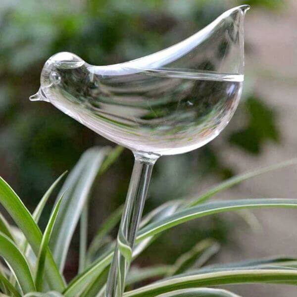 AUTOMATIC WATERING GLASS BIRD