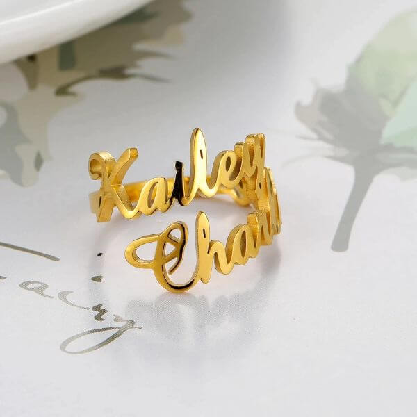 MULTIPLE NAMES PERSONALIZED RING