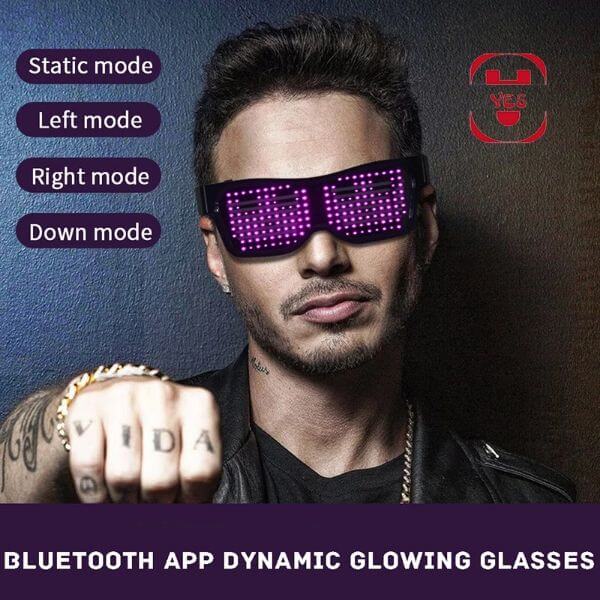 APP CONTROL BLUETOOTH LED PARTY GLASSES