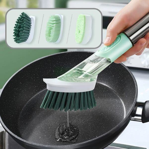 3 IN 1 CLEANING TOOLS SILICONE DISH BRUSH