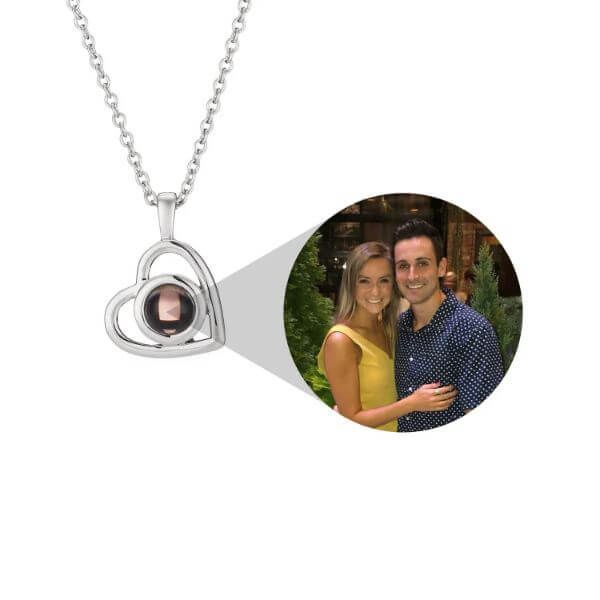 PERSONALIZED PHOTO HEART NECKLACE