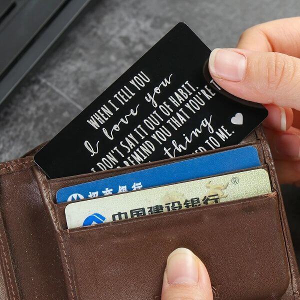 ENGRAVED WALLET CARD