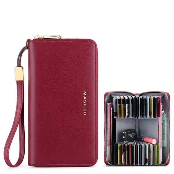 MULTI-COMPARTMENT LEATHER WALLET