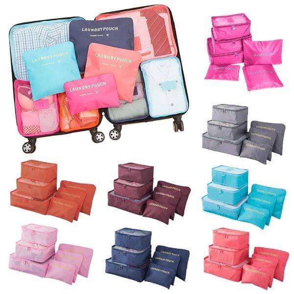 PORTABLE LUGGAGE PACKING CUBES