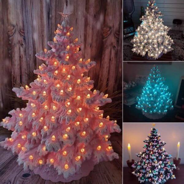 MINI CHRISTMAS TREE RESIN LAMP