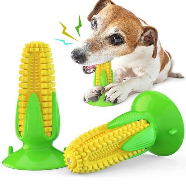 CORN DOG TOOTHBRUSH WITH SUCTION CUP