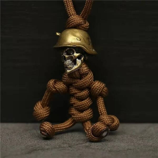 SKELETON SOLDIER PARACORD KEYCHAIN