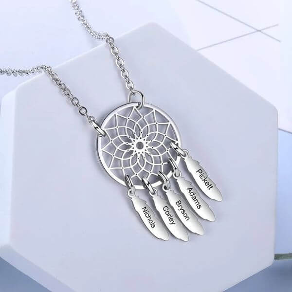PERSONALIZED DREAM CATCHER NECKLACE