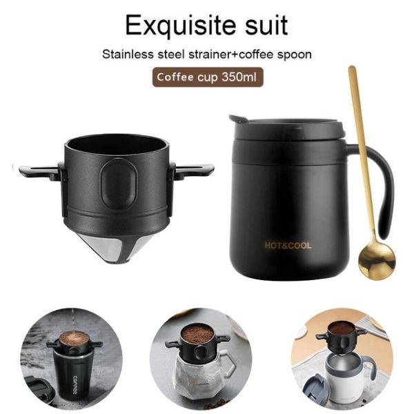 STAINLESS MUG WITH REUSABLE COFFEE DRIPPER