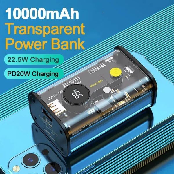 TRANSPARENT FAST CHARGE POWER BANK