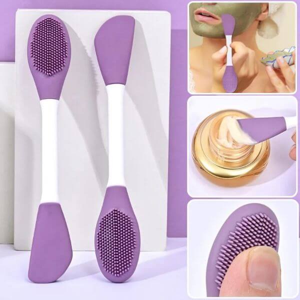 DOUBLE HEADED SILICONE FACE MASK BRUSH