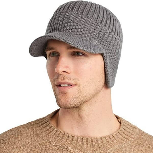 ELASTIC WARM EAR PROTECTION KNITTED HAT