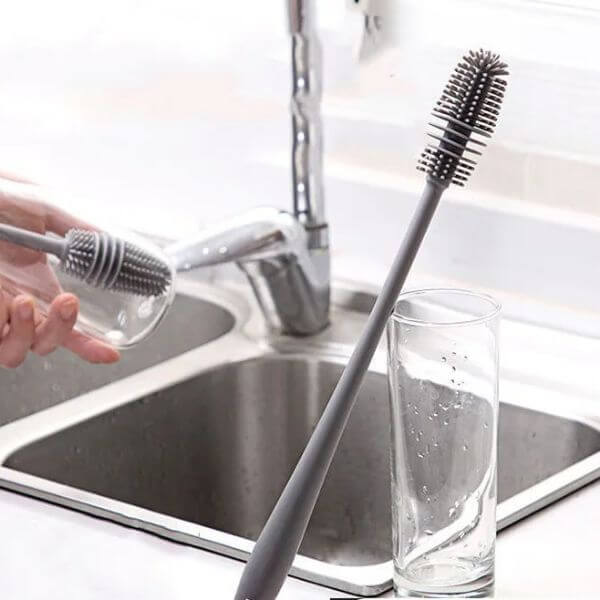 LONG HANDLE SILICONE CUP BRUSH CLEANER
