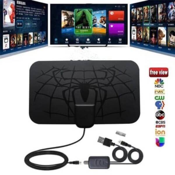 SPIDER PATTERN HDTV CABLE ANTENNA 4K