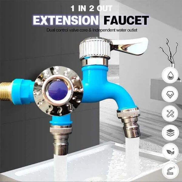DUAL OUTLET MULTIFUNCTION FAUCET WITH CONTROLLERS