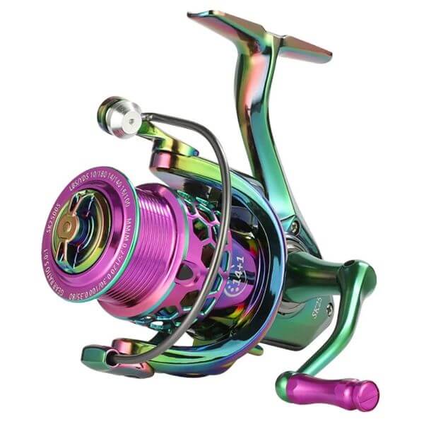 HIGH STRENGTH AND SPEED MULTICOLOR FISHING REEL