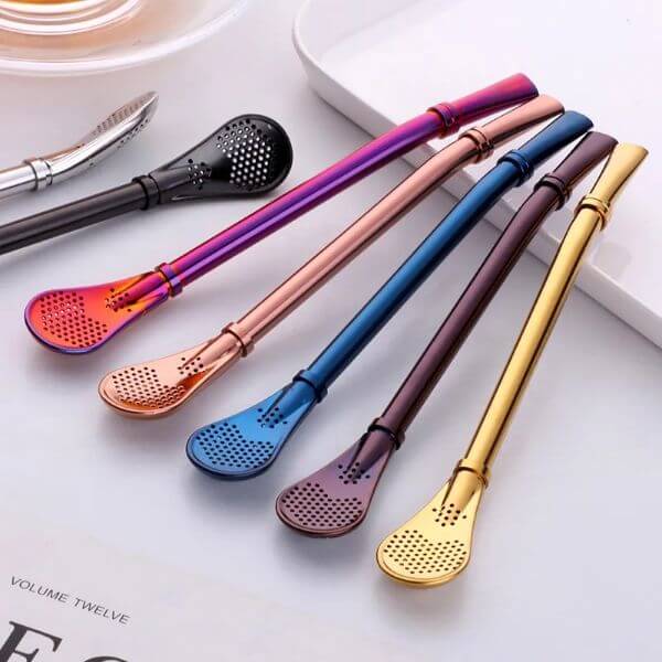 STAINLESS STEEL STRAW SPOON
